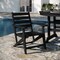 Flash Furniture Tolleson 5-Pc Adirondack Dining Set w/48-in Rnd Recycled HDPE Table and 4 Chairs w/Cupholders, Blk LE-HMP-248-2037-BLK-GG - alternate 8